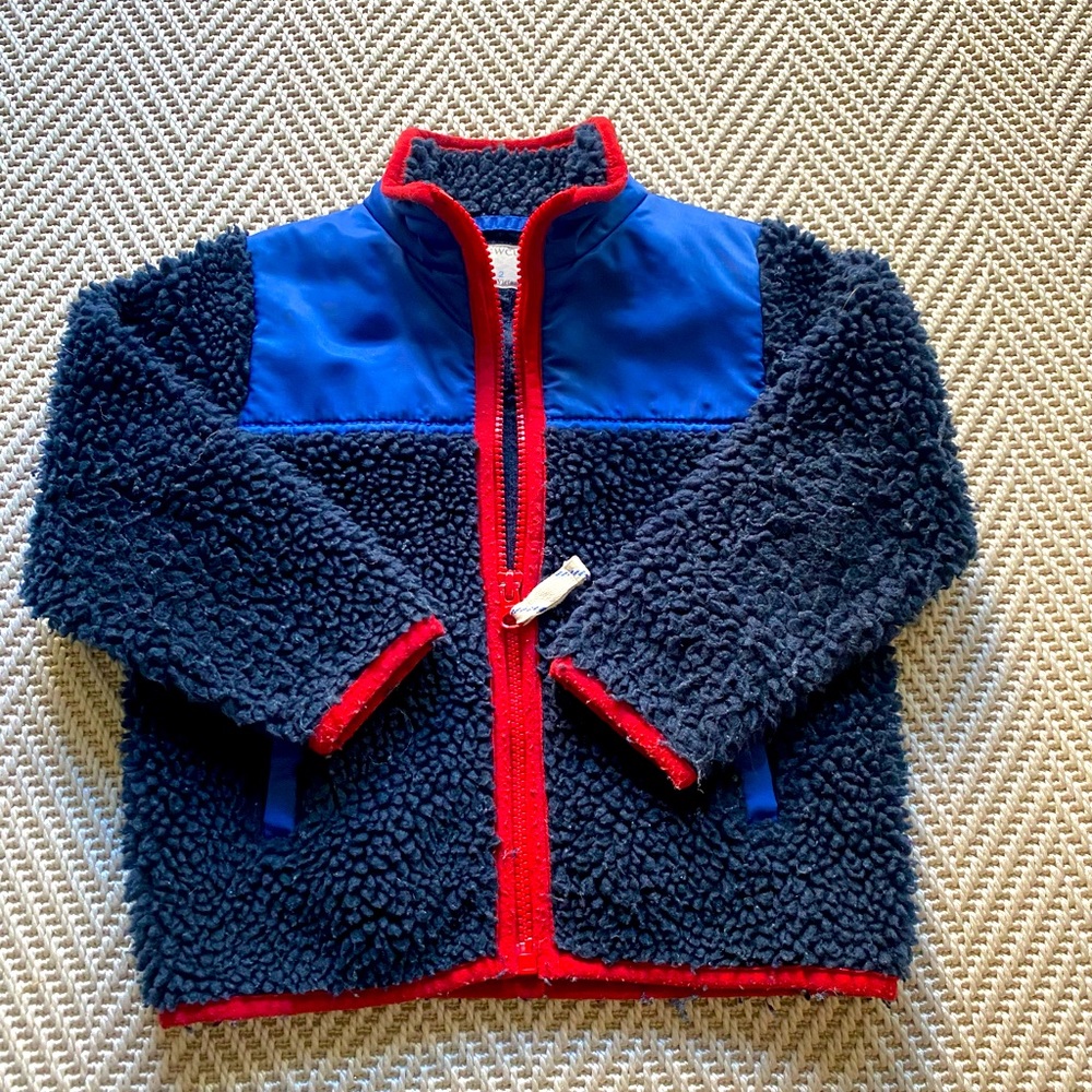 Great Condition J Crew little Boys Fleece Coat